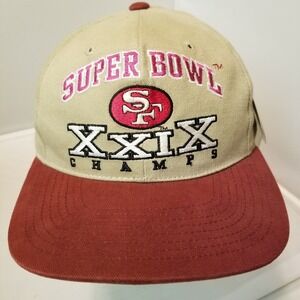Vintage Super Bowl XXIX Chargers 49ers Hat American Needle Snap Back‎ Tan